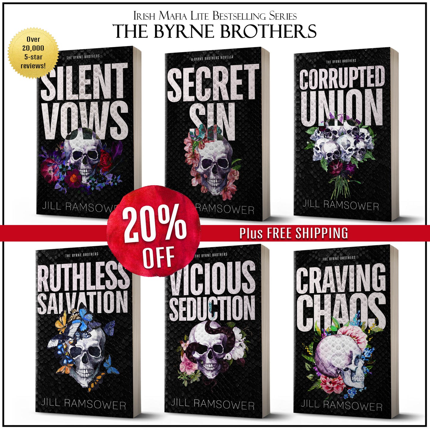 Byrne Brothers Paperback Set (Discreet Covers)(5 Books + Novella)