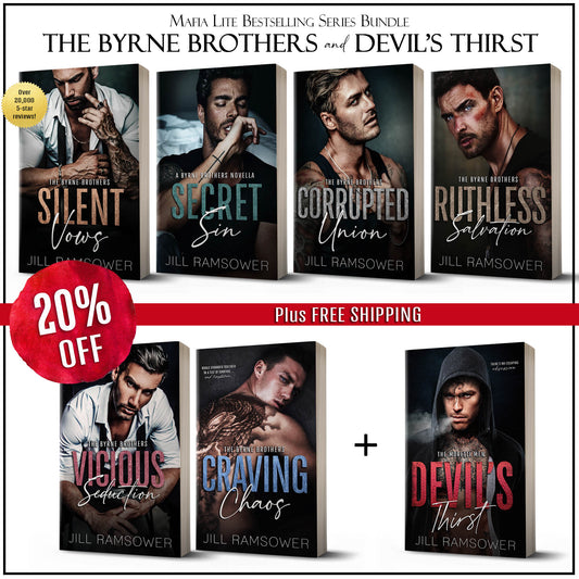 Byrne Brothers & Devil's Thirst Paperback Bundle (Man Covers)(6 Books + Novella)