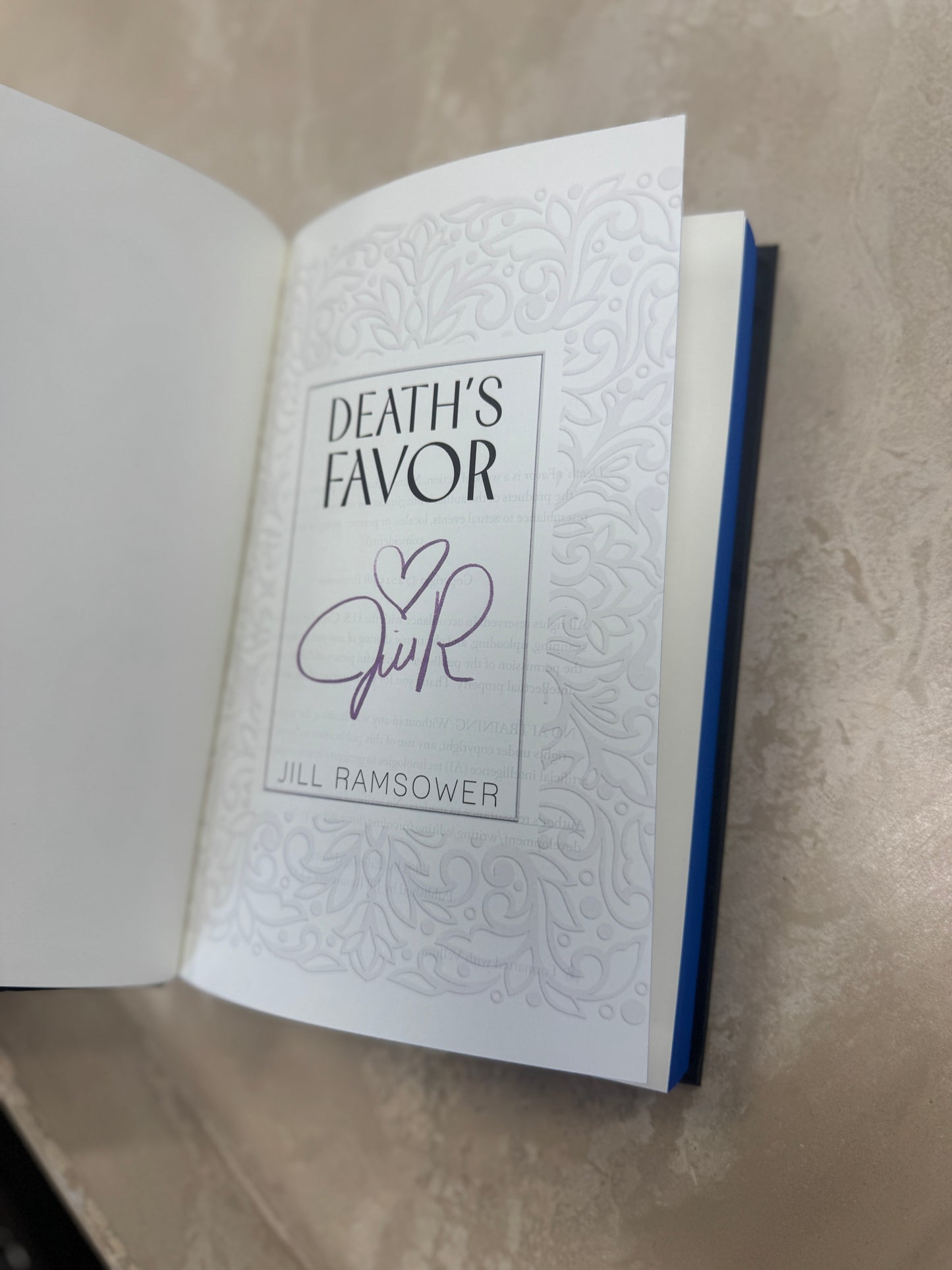 Death's Favor - Special Edition Hardback(Digital Signature)