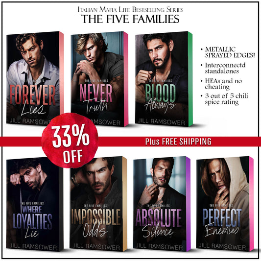 Five Families Paperback Set (Model Covers w/Sprayed Edges) (7 Books)